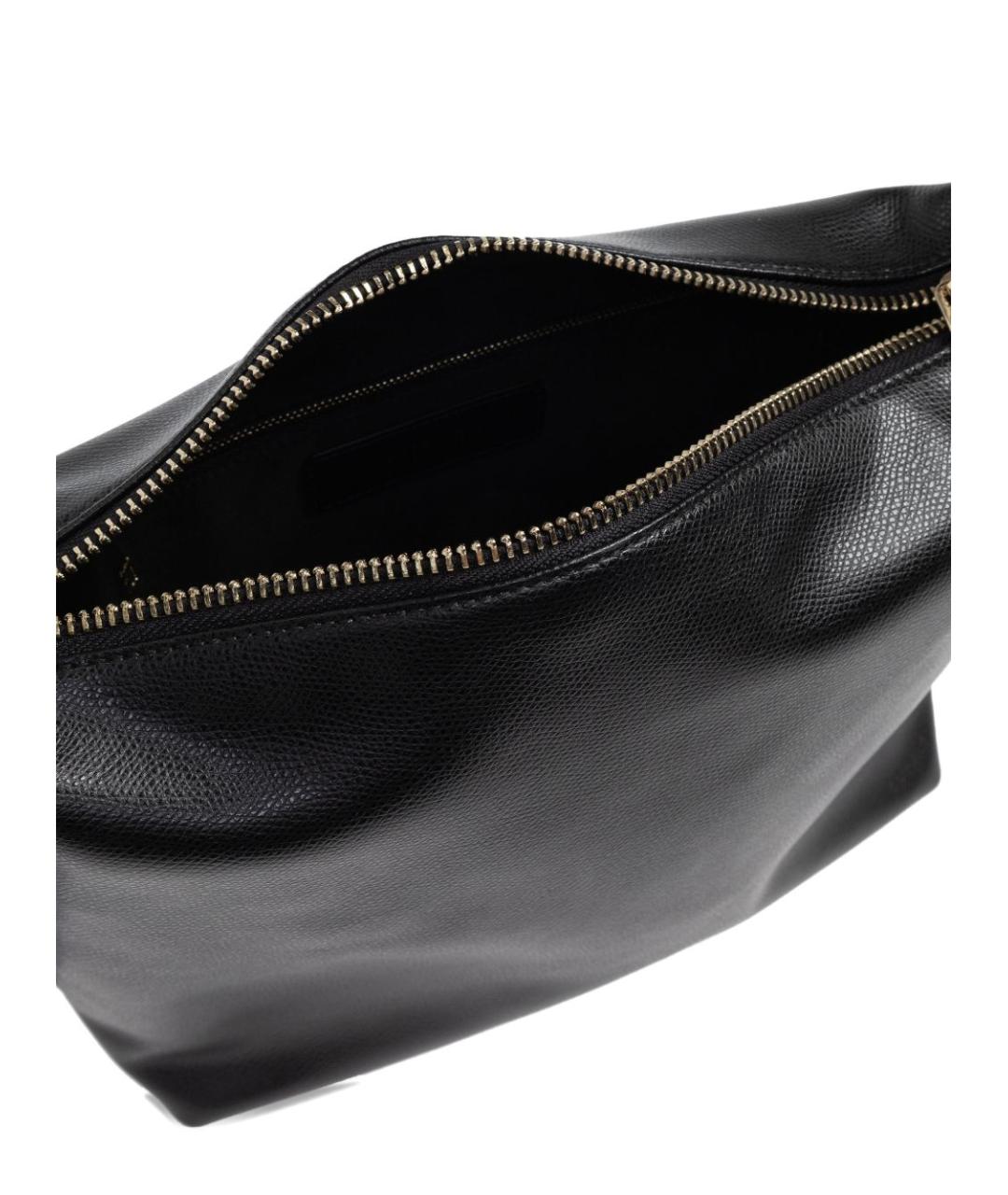 FURLA Черная кожаная сумка тоут, фото 4