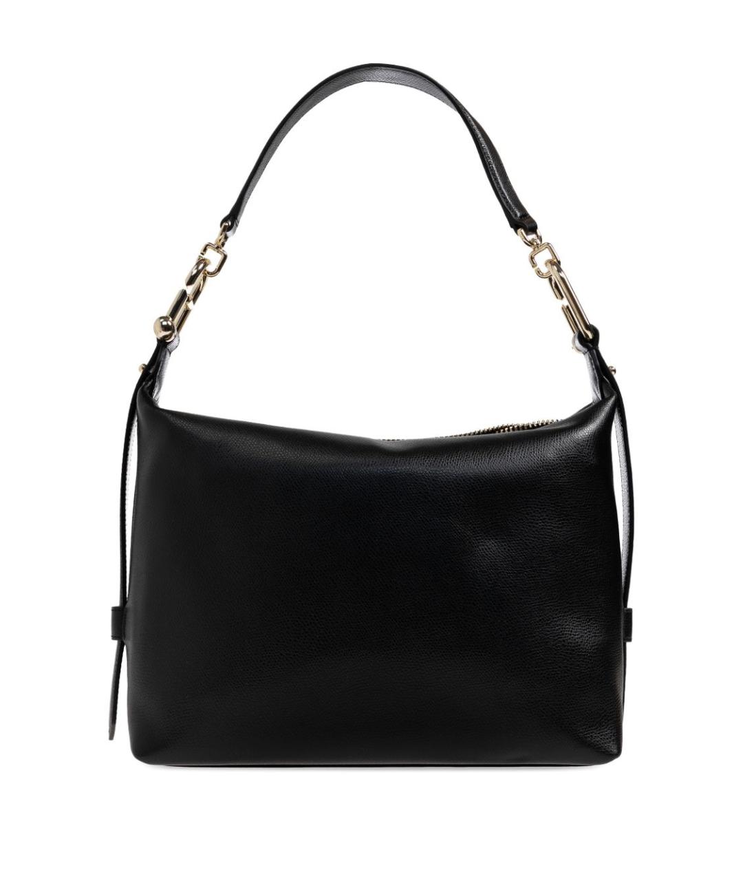 FURLA Черная кожаная сумка тоут, фото 2