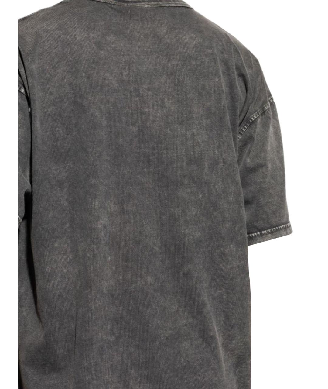 DIESEL Серая хлопковая футболка, фото 3