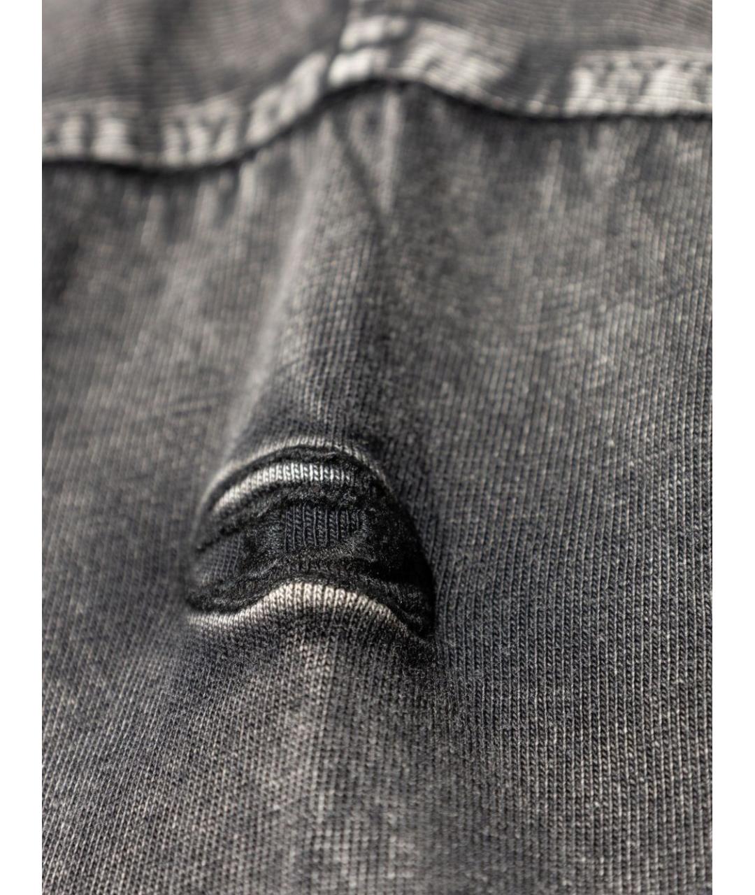 DIESEL Серая хлопковая футболка, фото 2