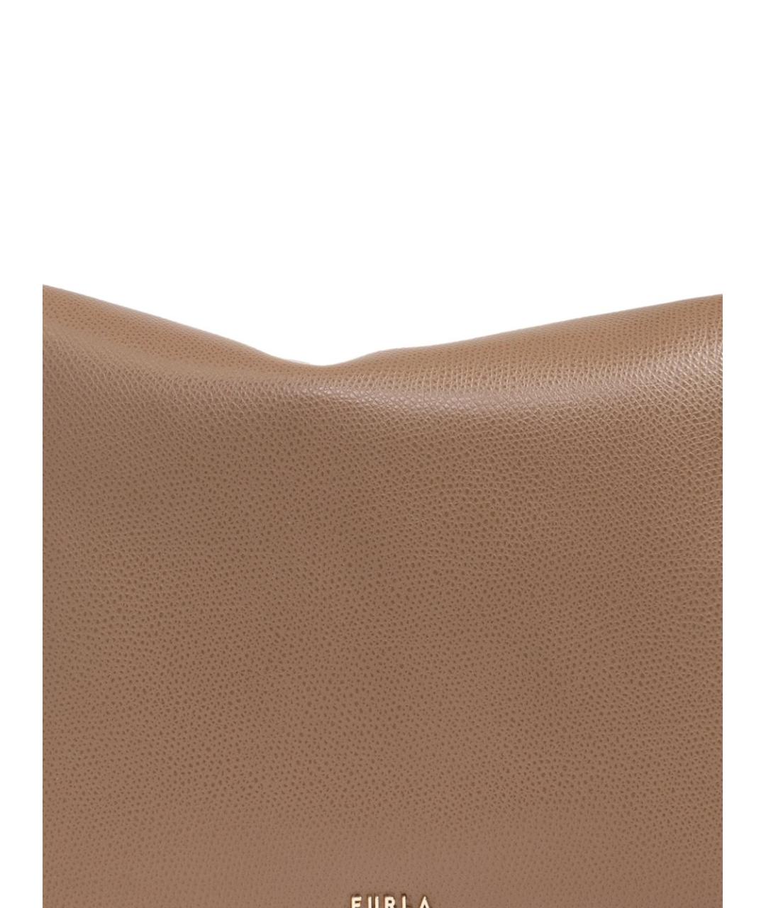 FURLA Коричневая кожаная сумка через плечо, фото 3