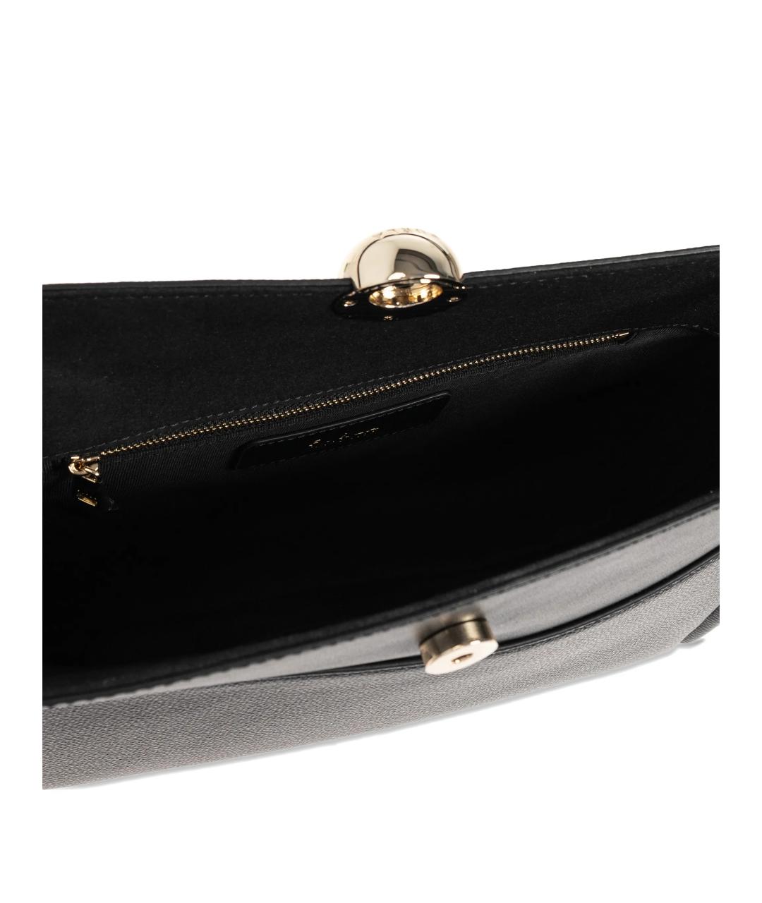 FURLA Черная кожаная сумка через плечо, фото 5