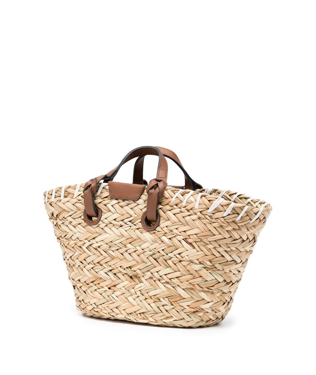 ANYA HINDMARCH Бежевая пелетеная сумка тоут, фото 2