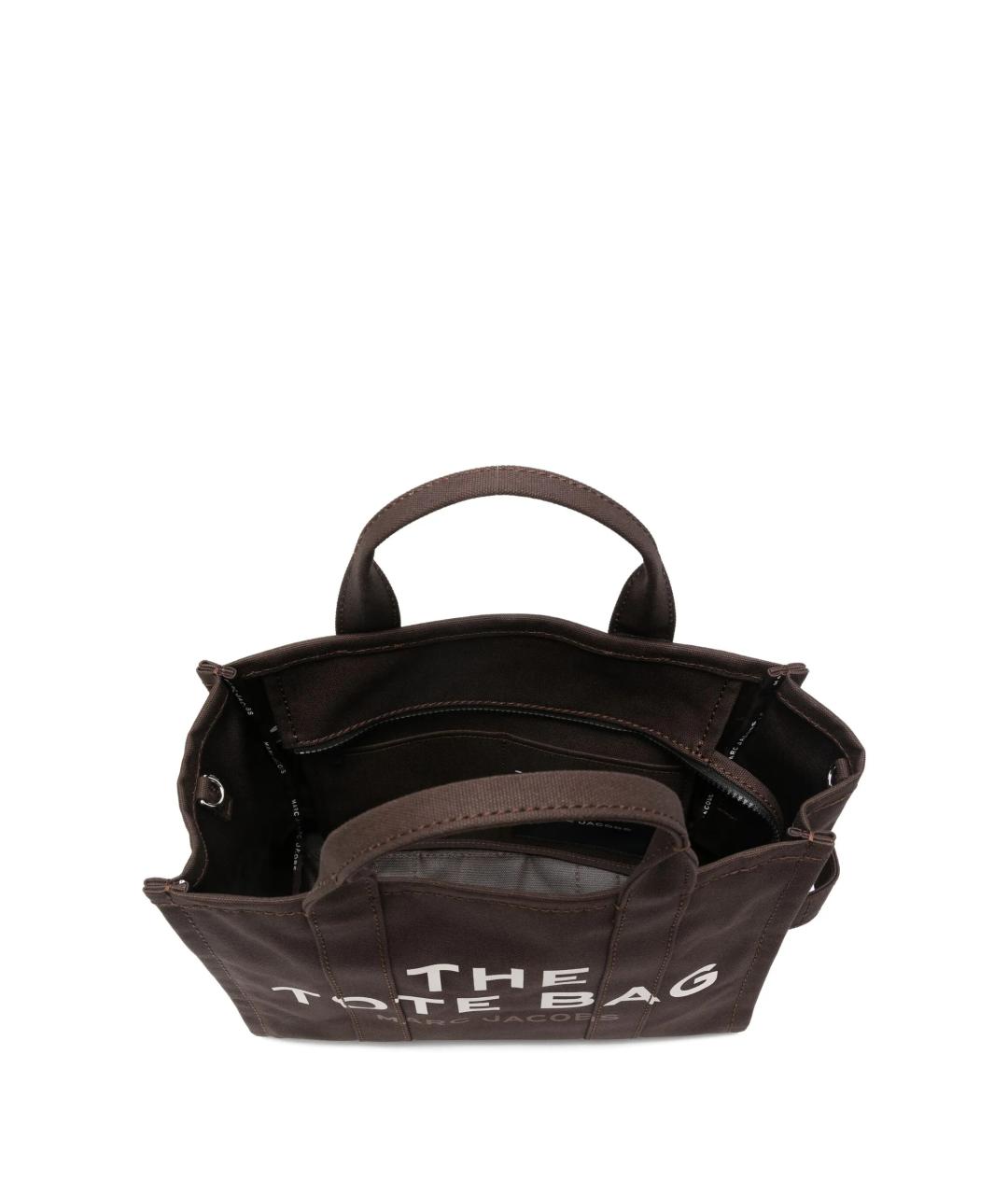 MARC JACOBS Коричневая тканевая сумка тоут, фото 3