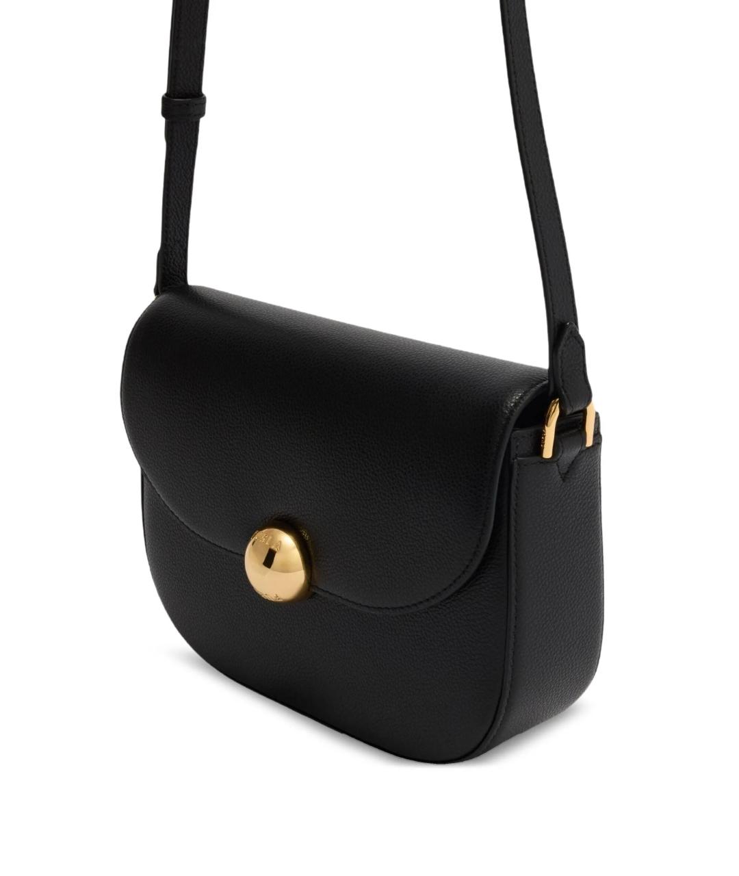 FURLA Черная кожаная сумка через плечо, фото 2