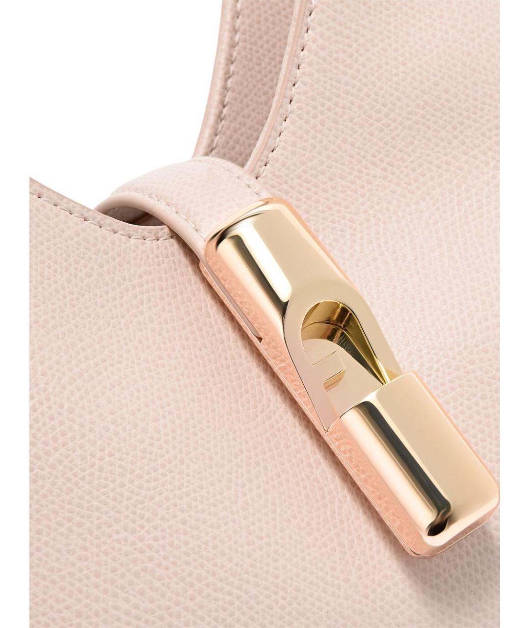 FURLA Розовая кожаная сумка через плечо, фото 4