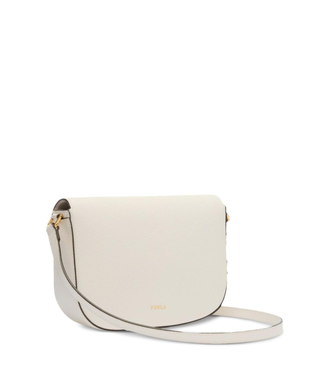 FURLA Бежевая кожаная сумка через плечо, фото 2