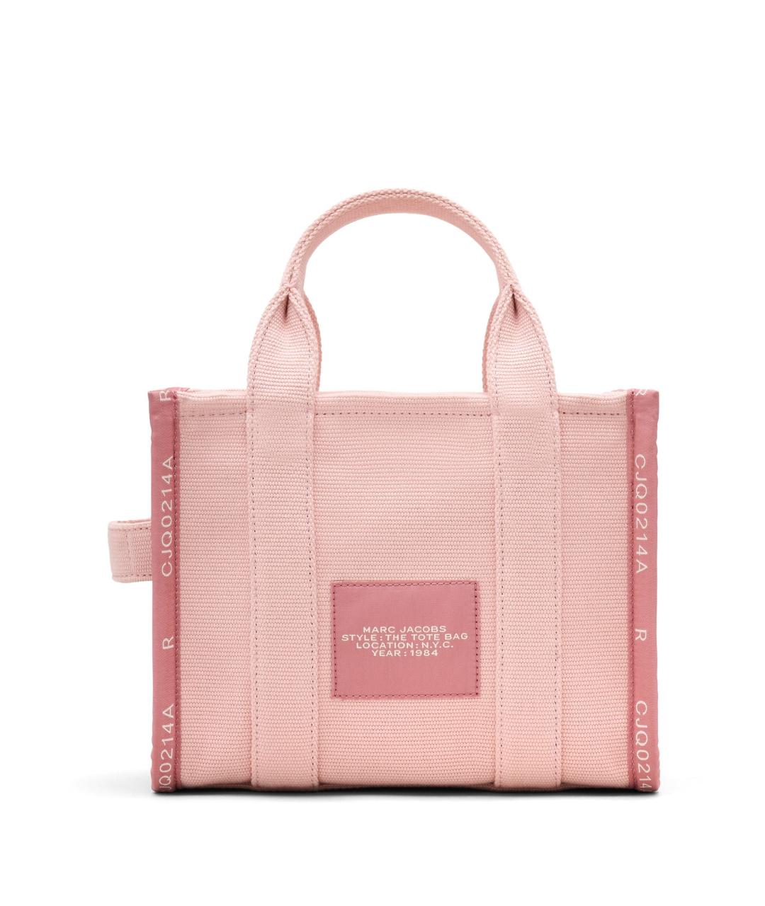 MARC JACOBS Розовая хлопковая сумка тоут, фото 3