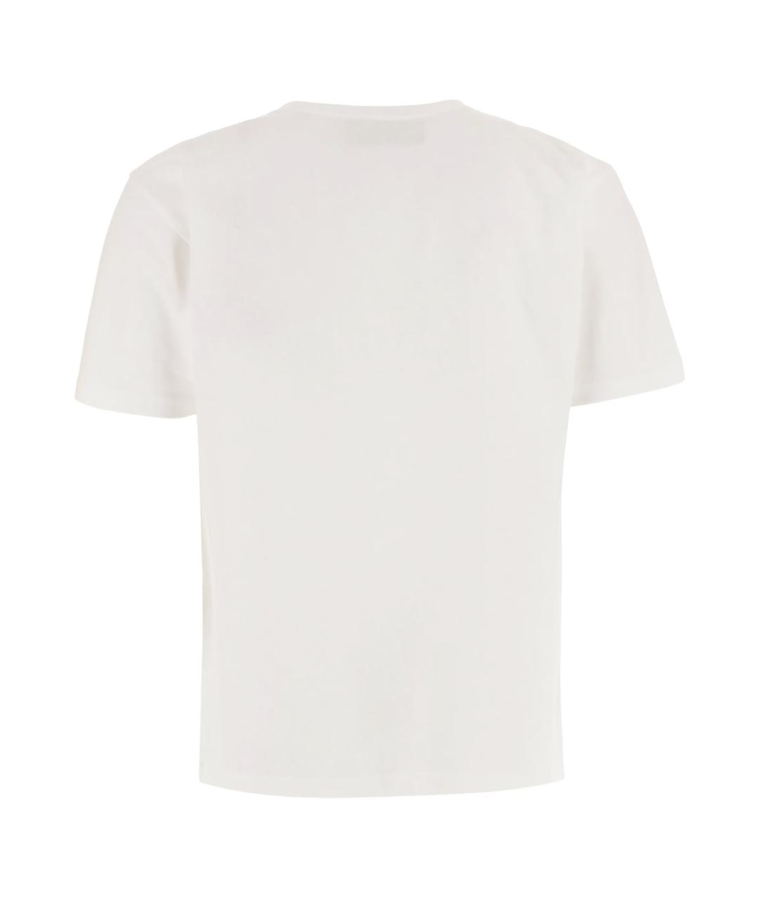 VALENTINO Белая хлопковая футболка, фото 3