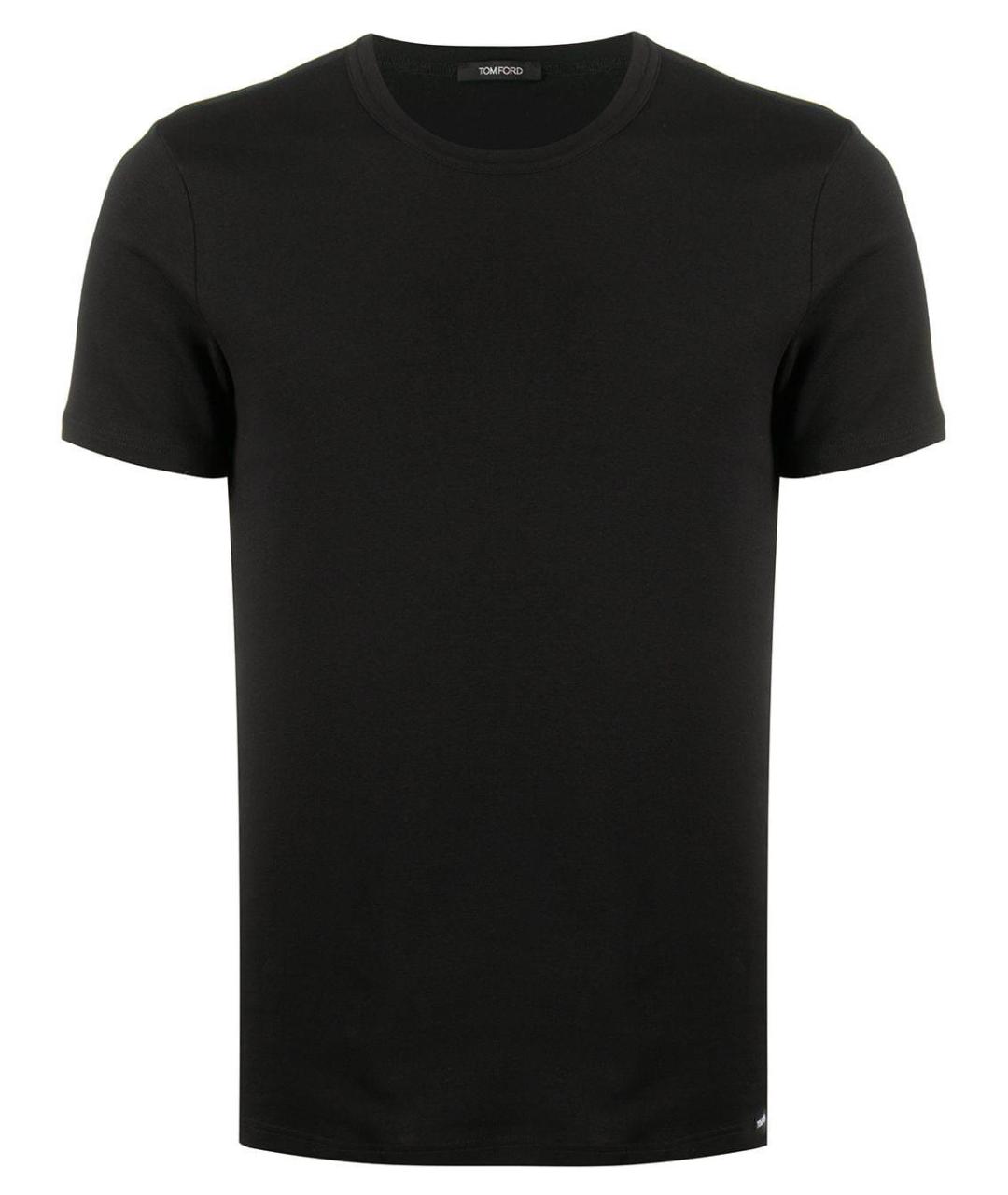 TOM FORD Черная хлопковая футболка, фото 1