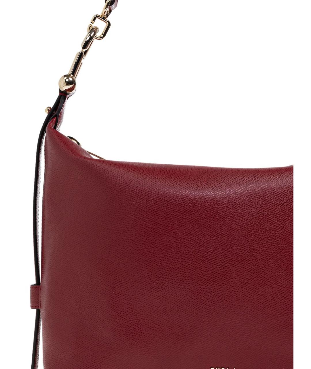 FURLA Красная кожаная сумка через плечо, фото 3