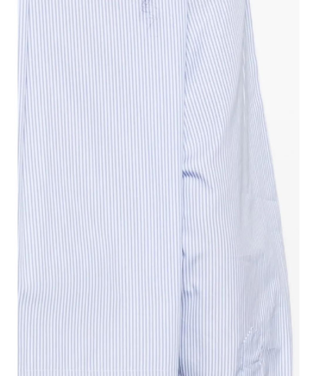MIU MIU Голубая хлопковая рубашка, фото 3