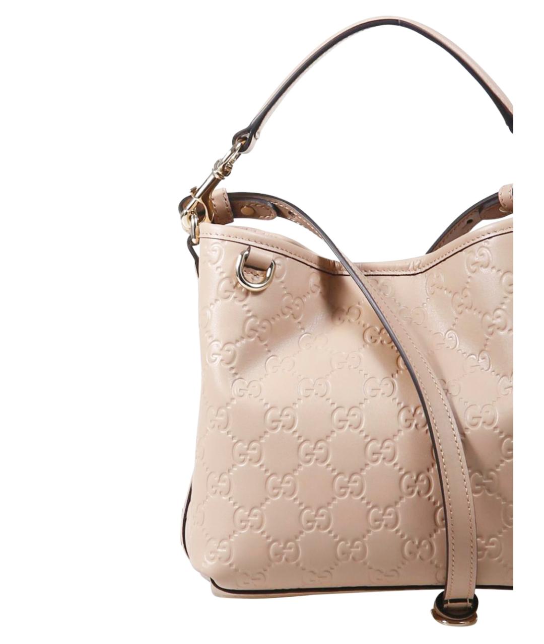 GUCCI Розовая кожаная сумка через плечо, фото 4