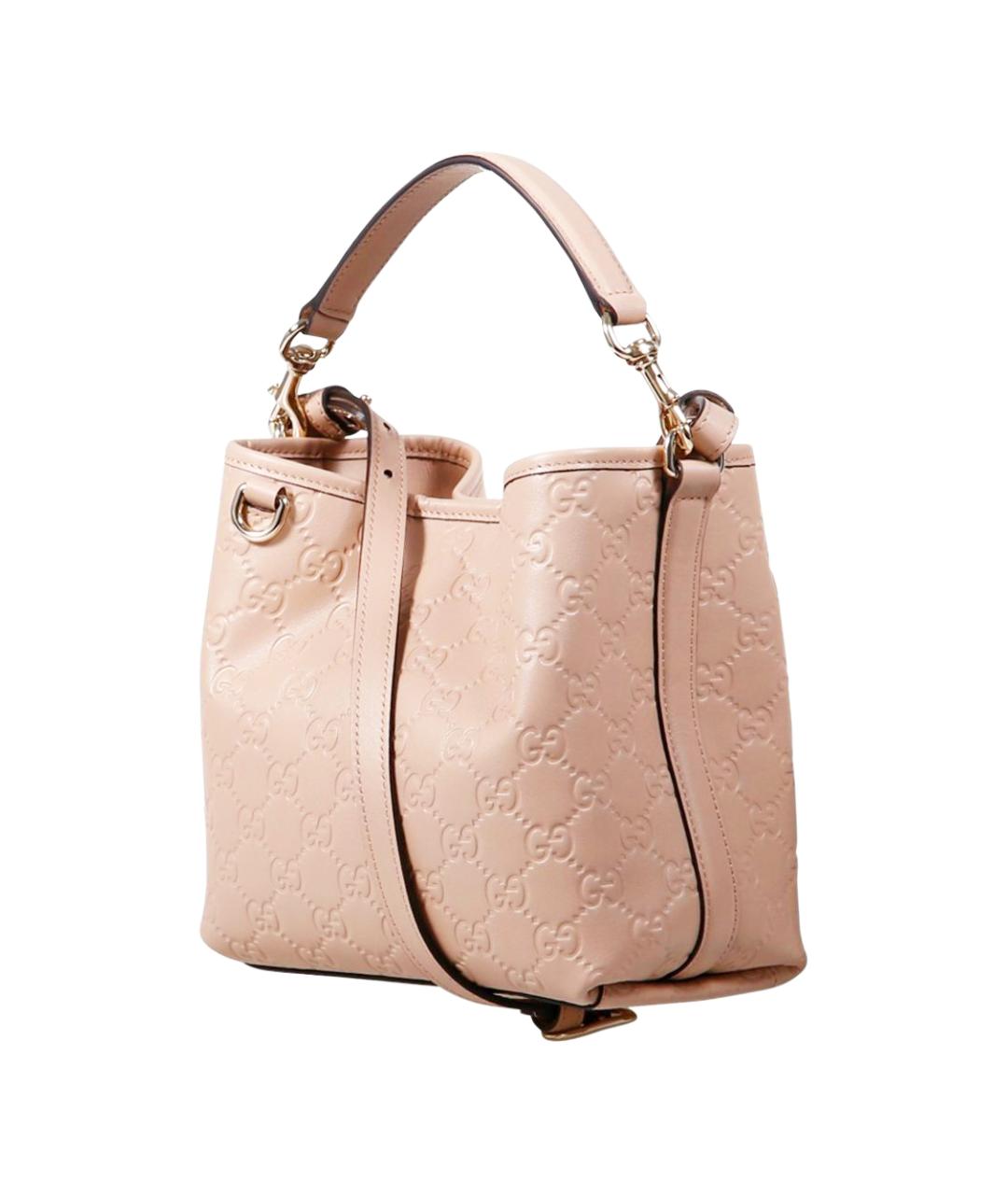 GUCCI Розовая кожаная сумка через плечо, фото 2