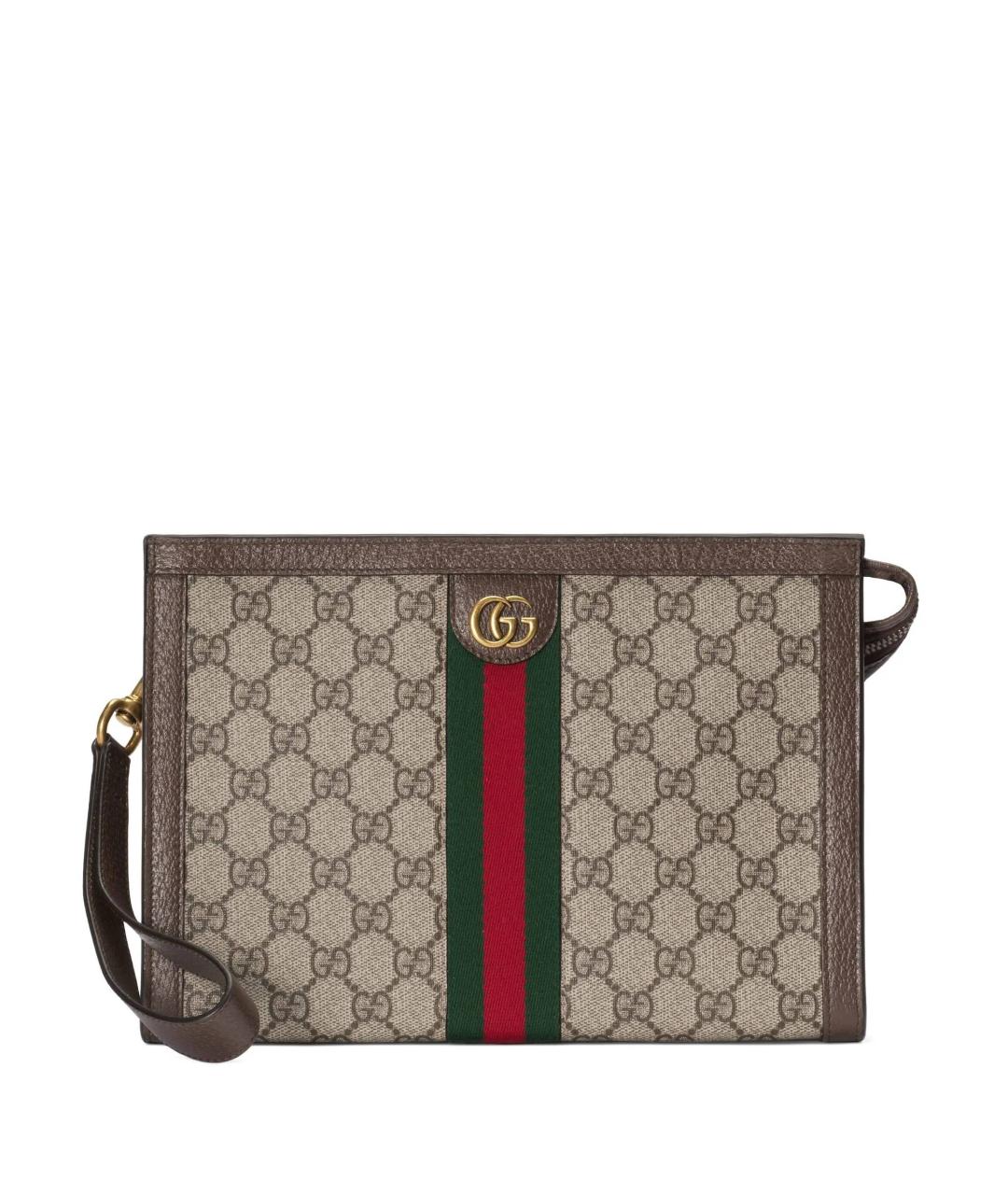 GUCCI Бежевая барсетка, фото 1