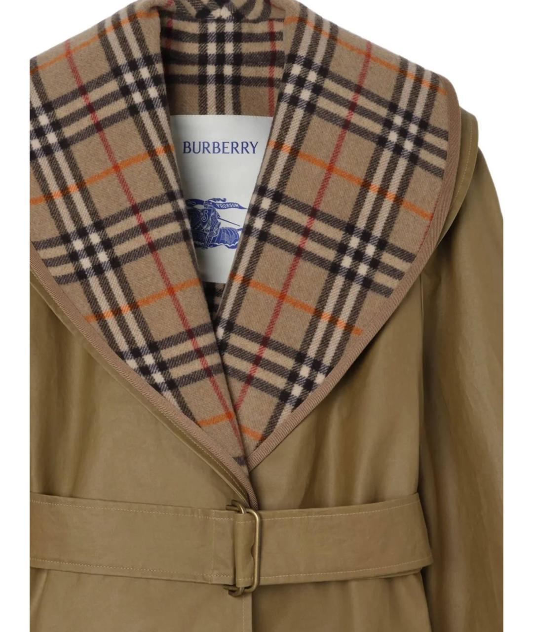 BURBERRY Бежевая хлопковая куртка, фото 2