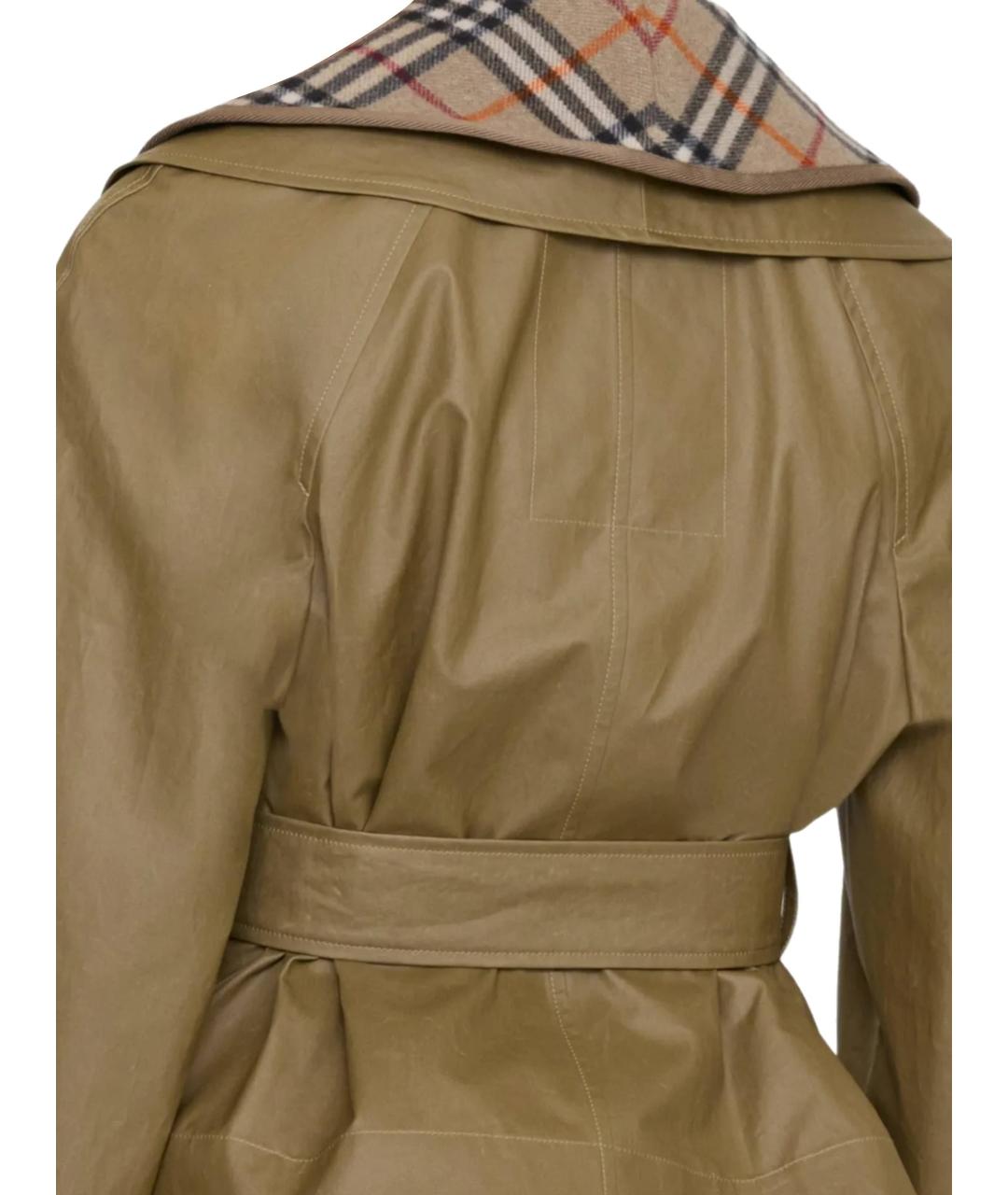 BURBERRY Бежевая хлопковая куртка, фото 4