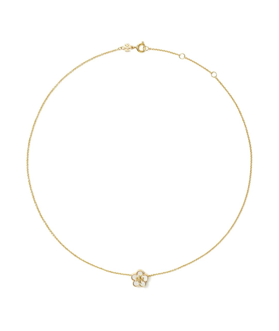 TORY BURCH Золотое латунное колье, фото 1