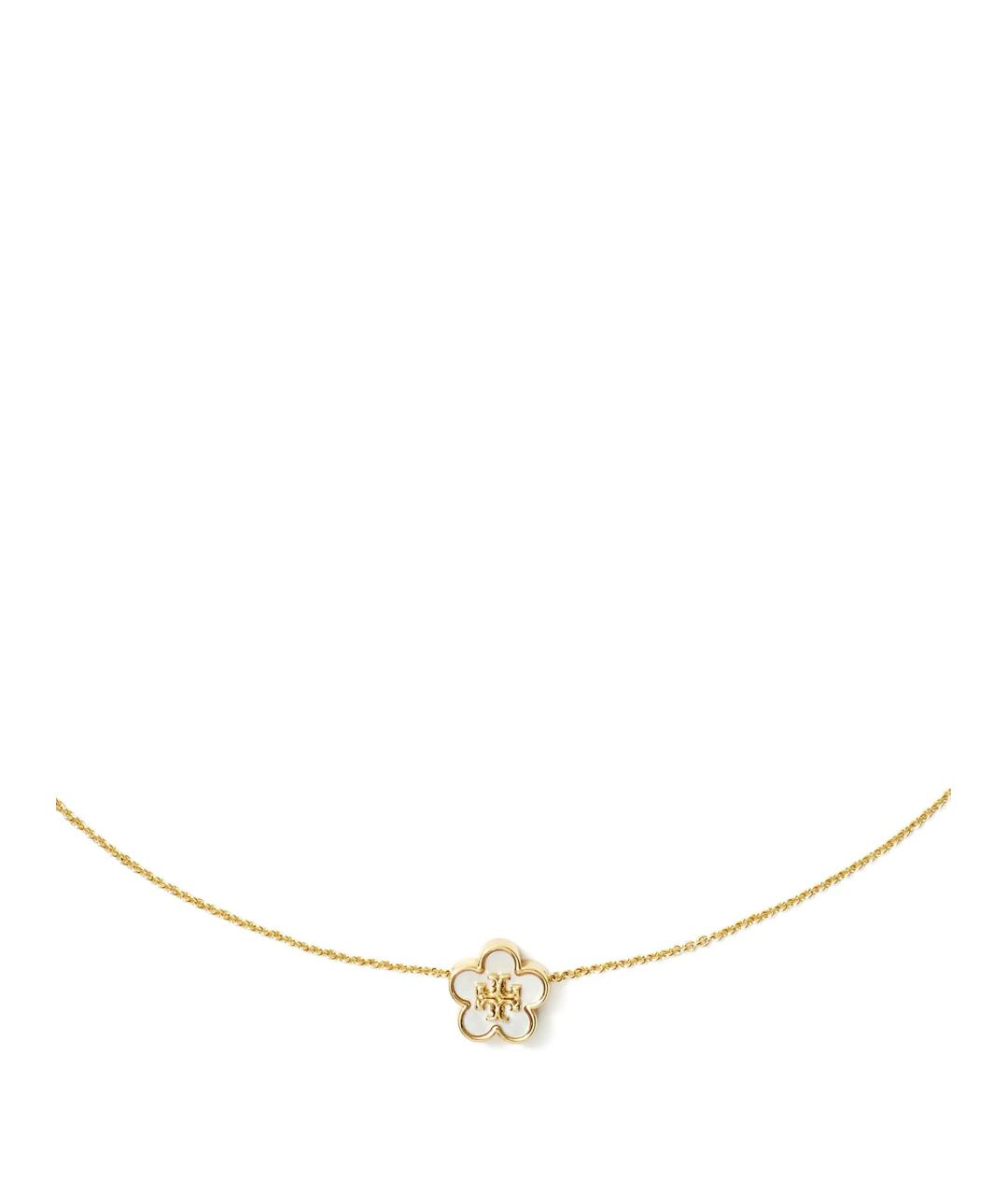 TORY BURCH Золотое латунное колье, фото 2