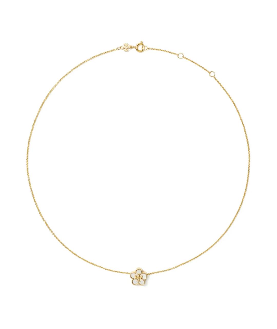 TORY BURCH Золотое латунное колье, фото 3