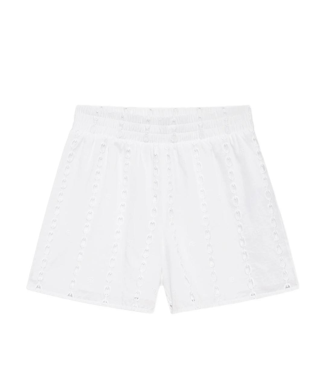 ANINE BING Белые хлопковые шорты, фото 1