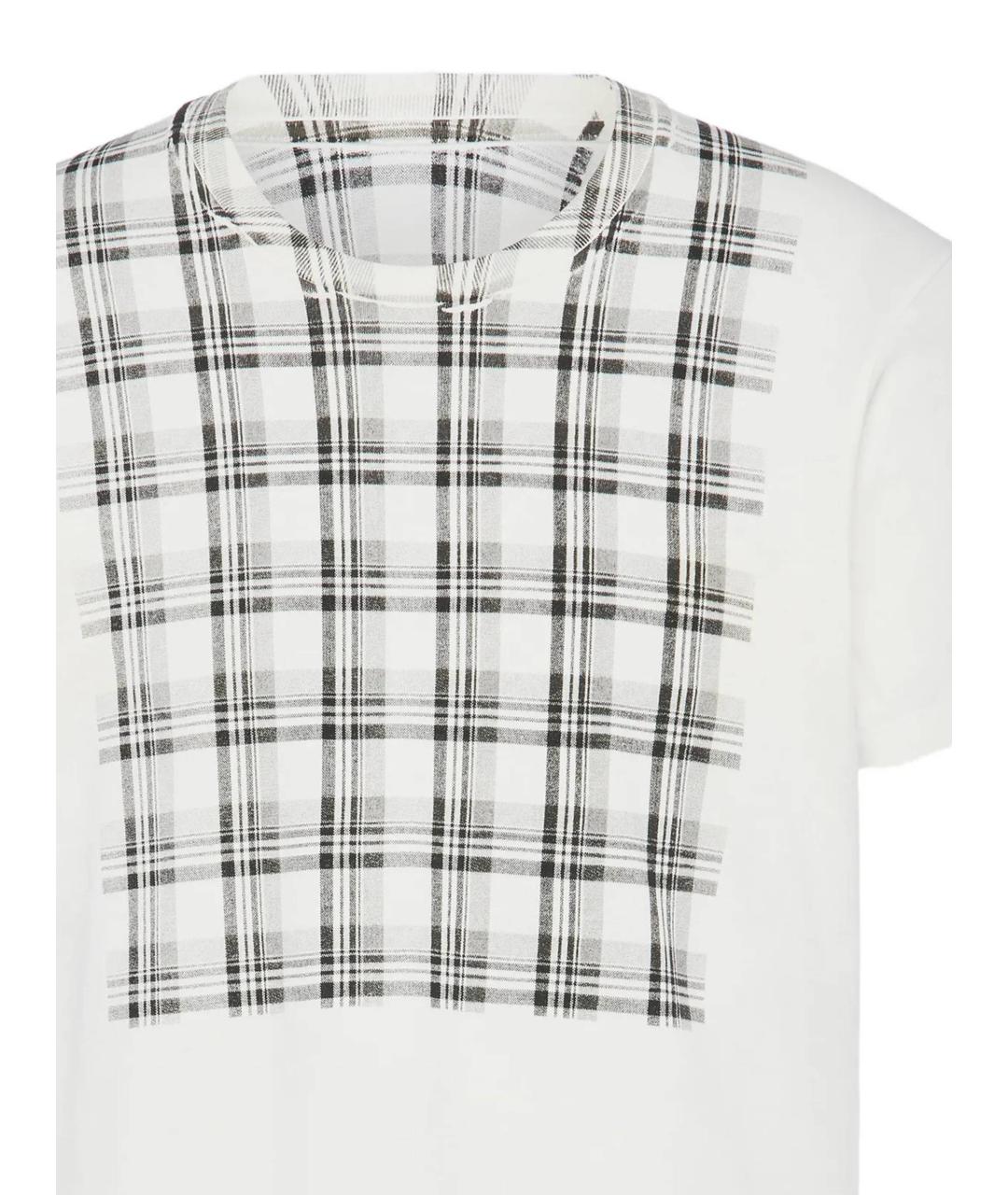 MAISON MARGIELA Белая хлопковая футболка, фото 2