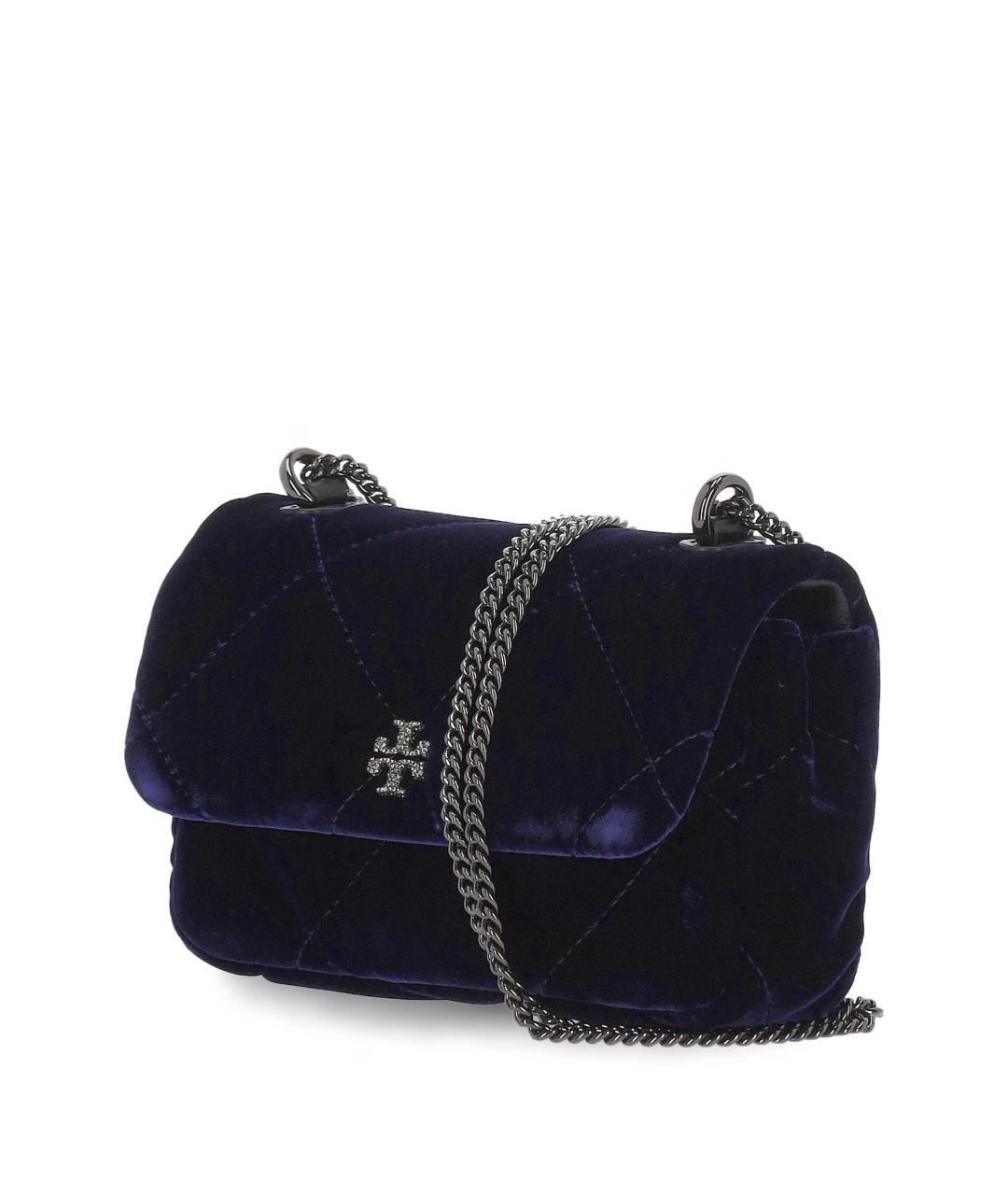 TORY BURCH Темно-синяя тканевая сумка через плечо, фото 2