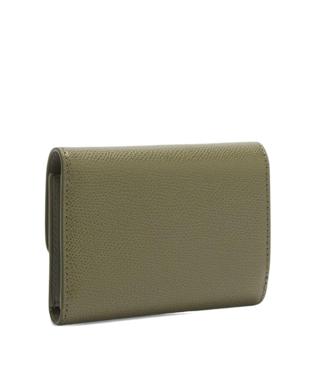 FURLA Зеленый кожаный кошелек, фото 2