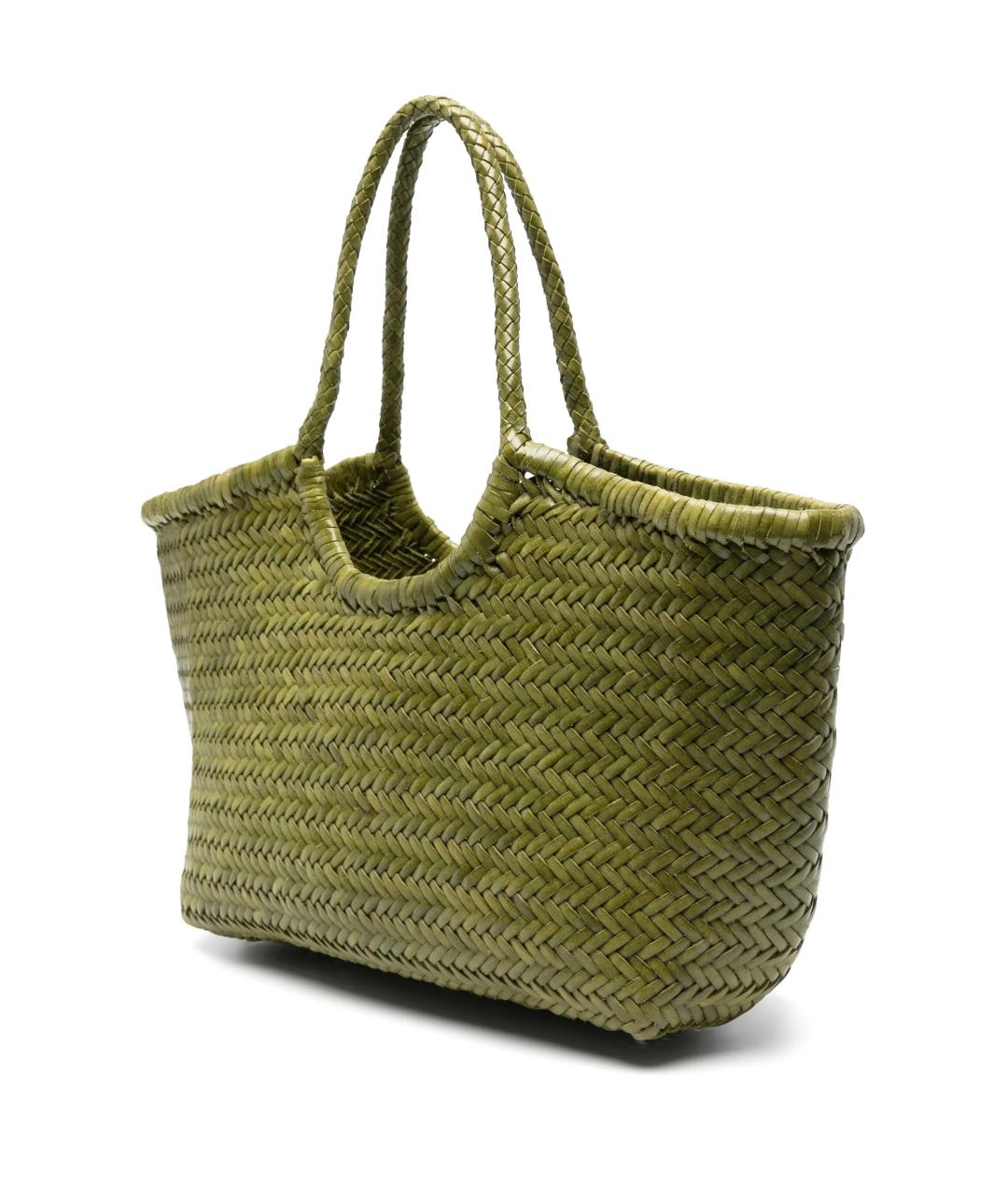 Dragon Diffusion Зеленая кожаная сумка тоут, фото 2