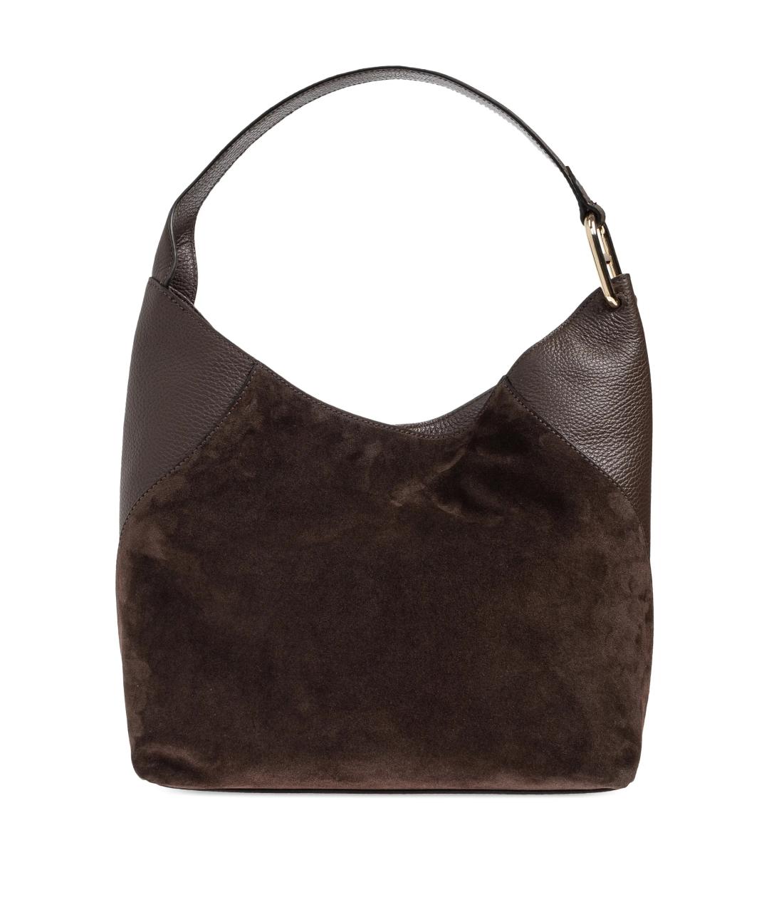 FURLA Коричневая замшевая сумка через плечо, фото 3