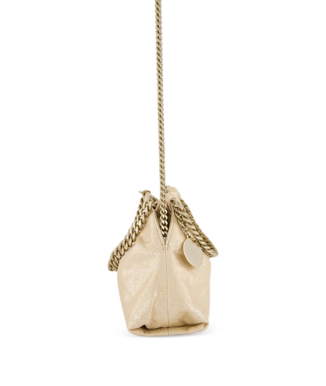 STELLA MCCARTNEY Золотая сумка тоут из искусственной кожи, фото 5