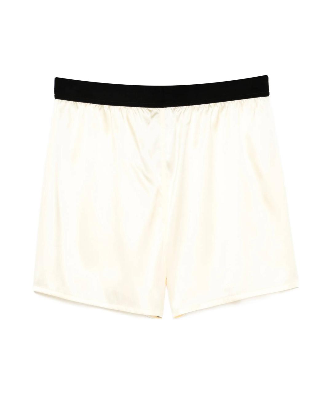 TOM FORD Желтые шелковые шорты, фото 3