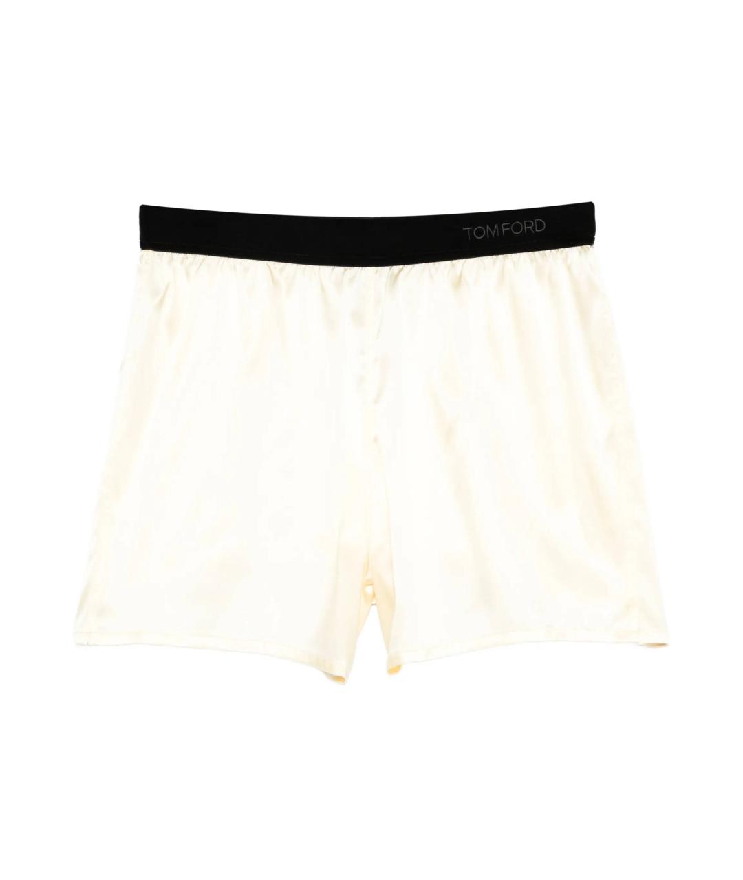 TOM FORD Желтые шелковые шорты, фото 1