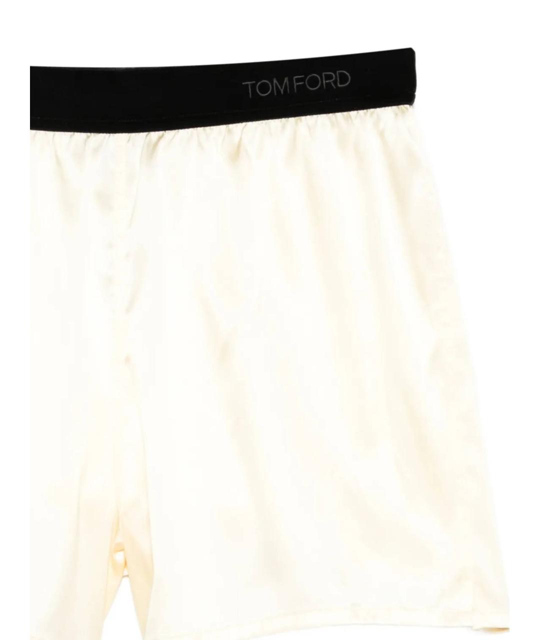 TOM FORD Желтые шелковые шорты, фото 2