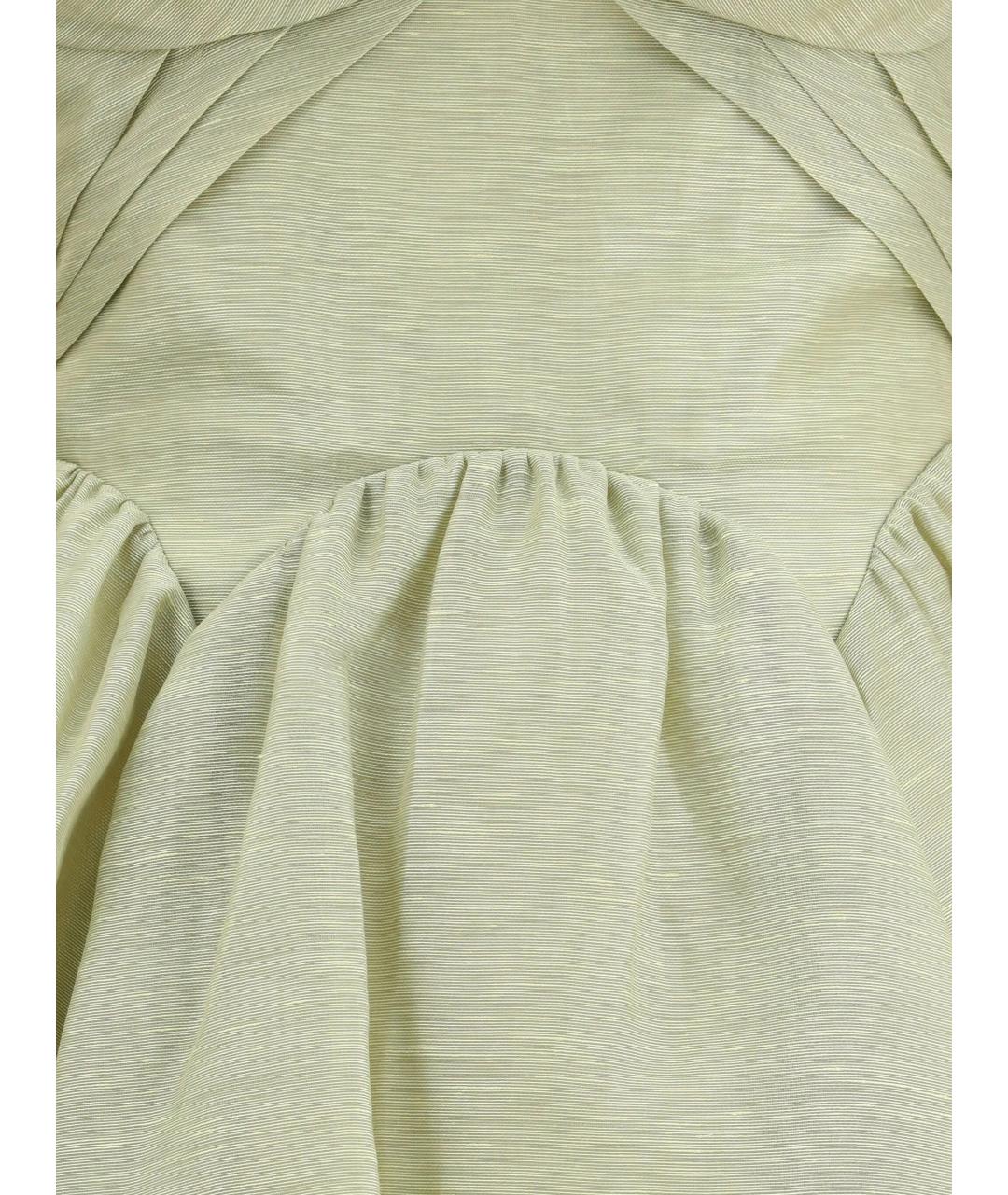 ZIMMERMANN Зеленые льняное вечернее платье, фото 2