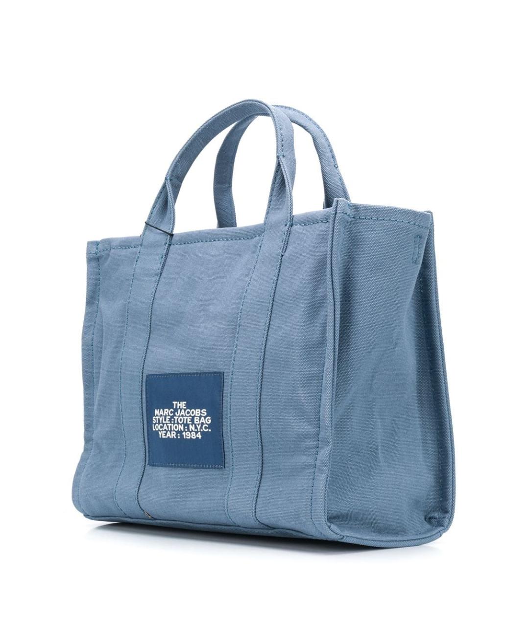 MARC JACOBS Голубая тканевая сумка тоут, фото 2