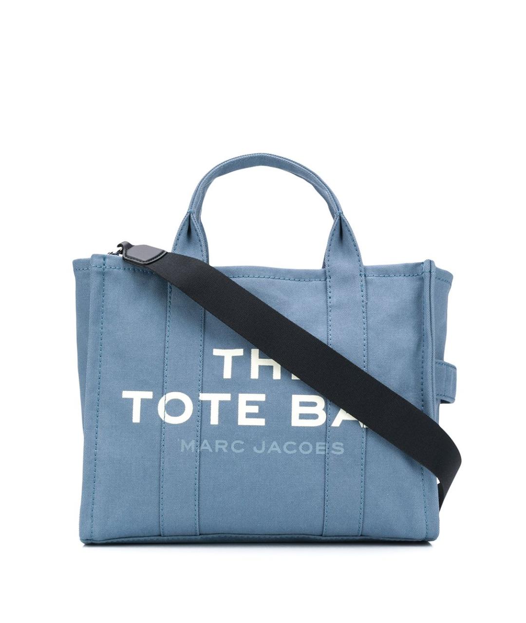 MARC JACOBS Голубая тканевая сумка тоут, фото 1