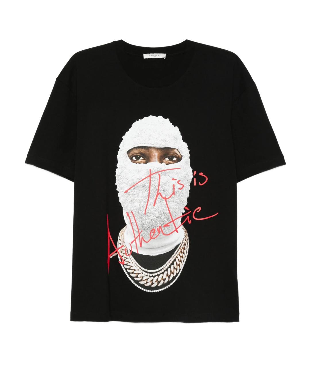 IH NOM UH NIT Черная хлопковая футболка, фото 1