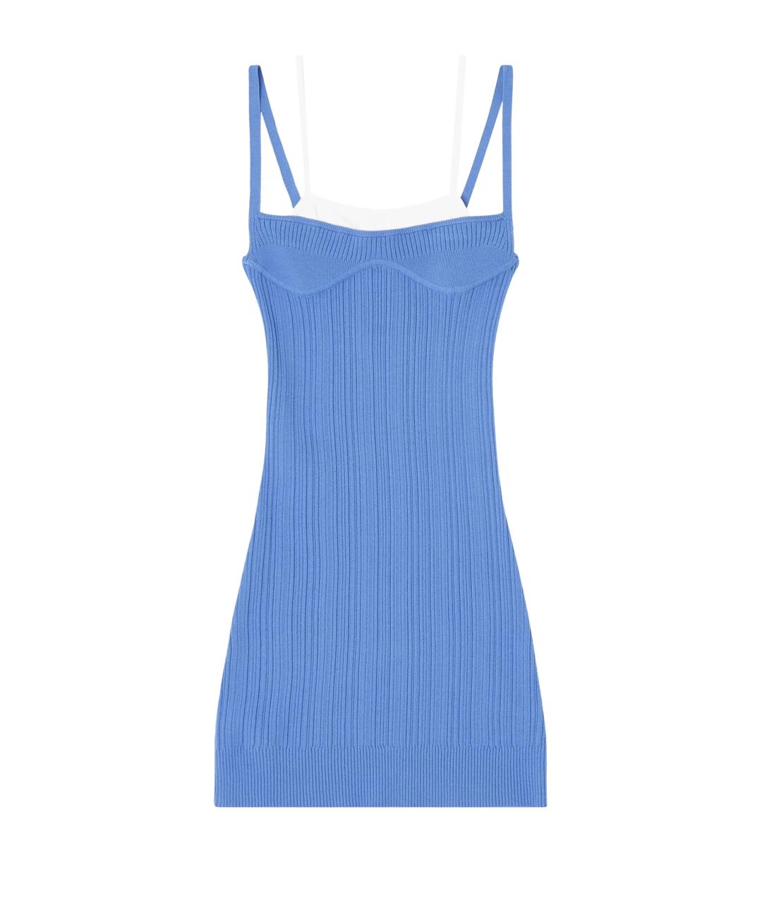 DIESEL Синее вискозное повседневное платье, фото 1