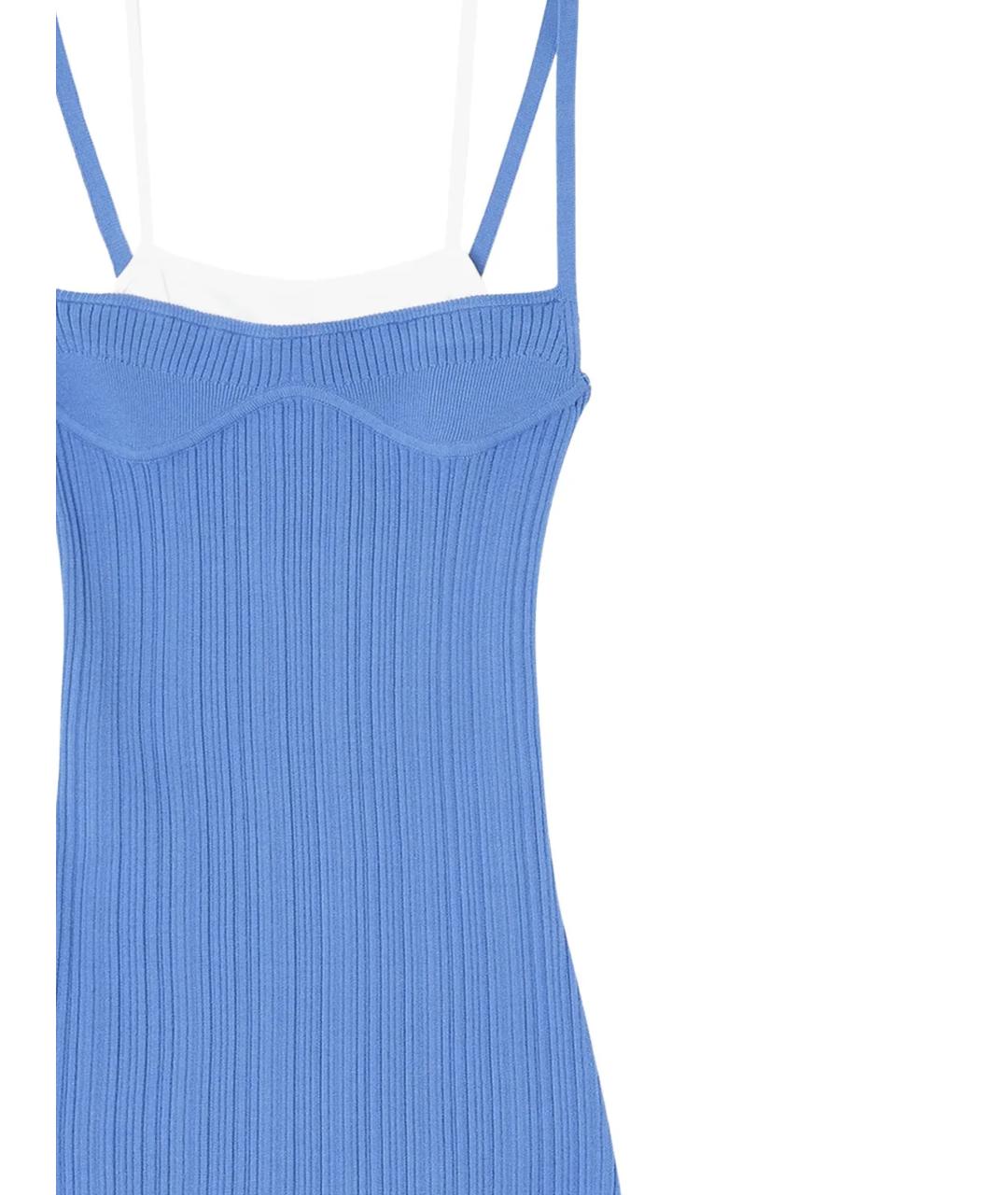 DIESEL Синее вискозное повседневное платье, фото 2