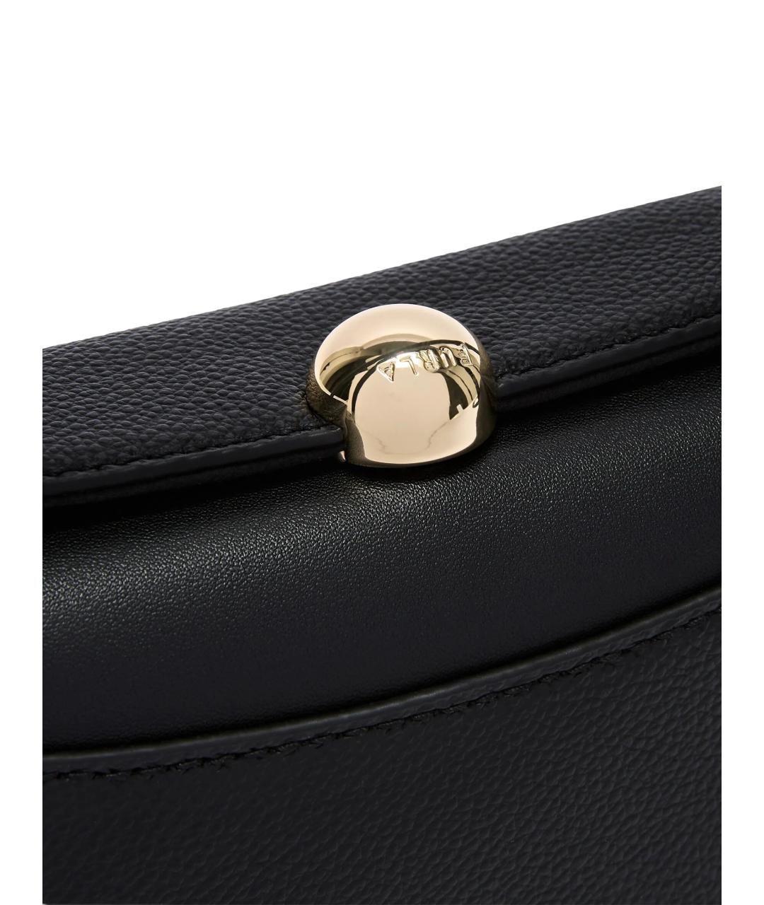 FURLA Черная кожаная сумка через плечо, фото 3