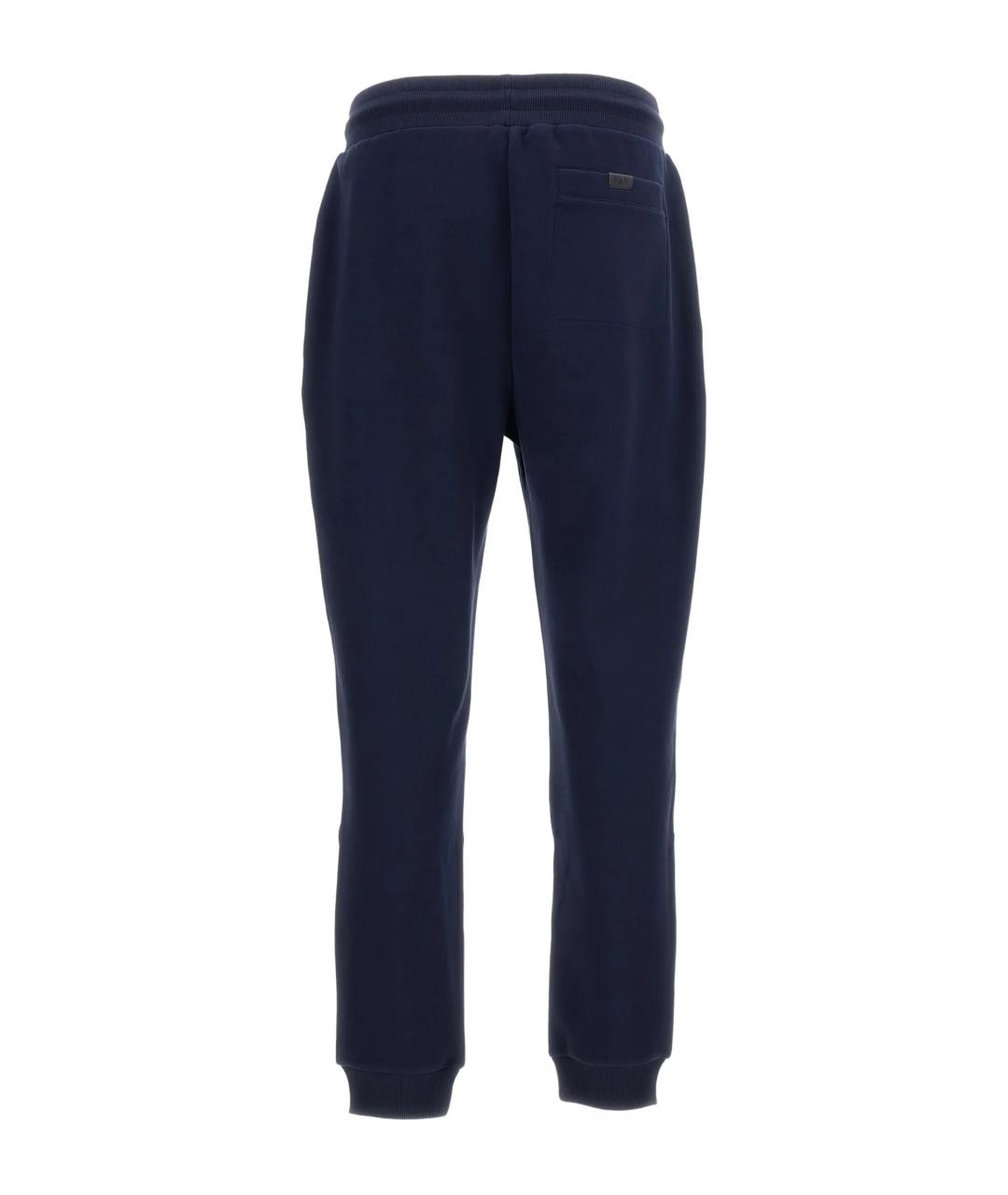 FAY Синие хлопковые повседневные брюки, фото 3