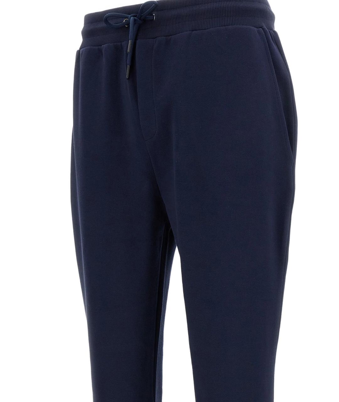 FAY Синие хлопковые повседневные брюки, фото 2