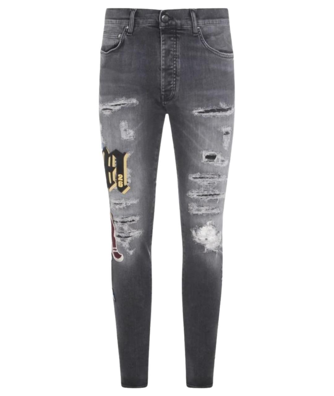 AMIRI Черные хлопковые джинсы скинни, фото 1