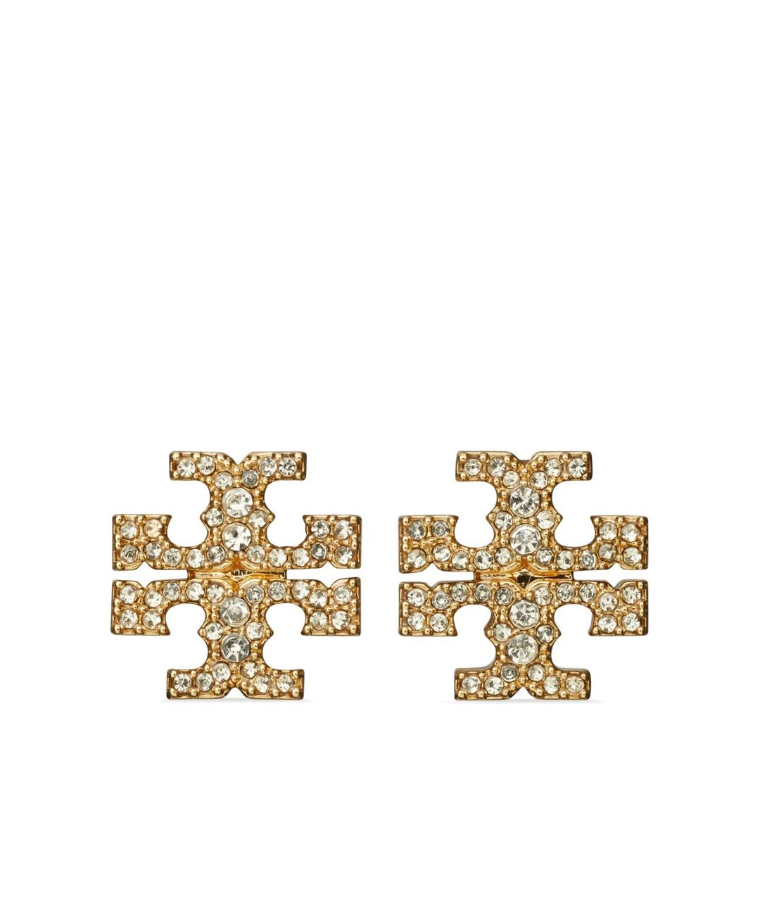 TORY BURCH Золотые металлические серьги, фото 1