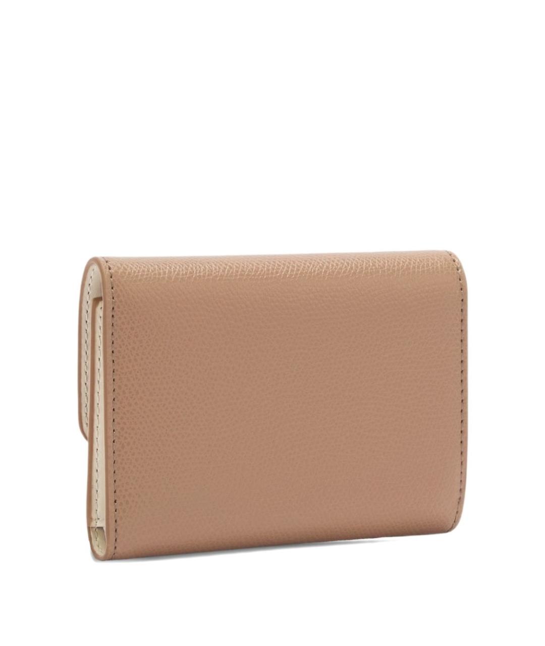FURLA Бежевый кожаный кошелек, фото 2