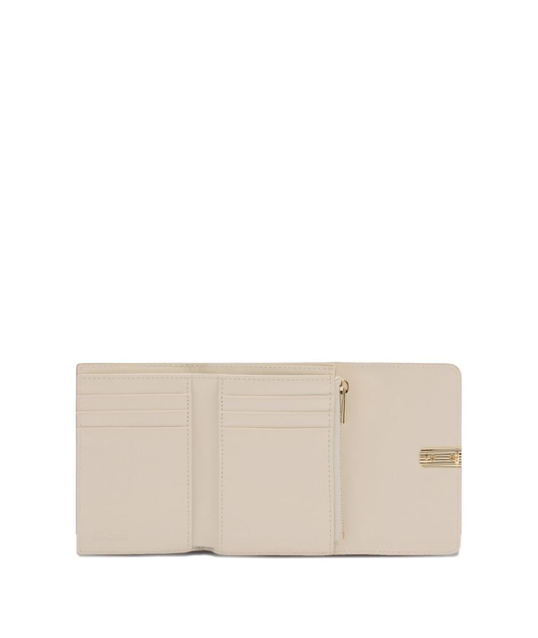 FURLA Бежевый кожаный кошелек, фото 4