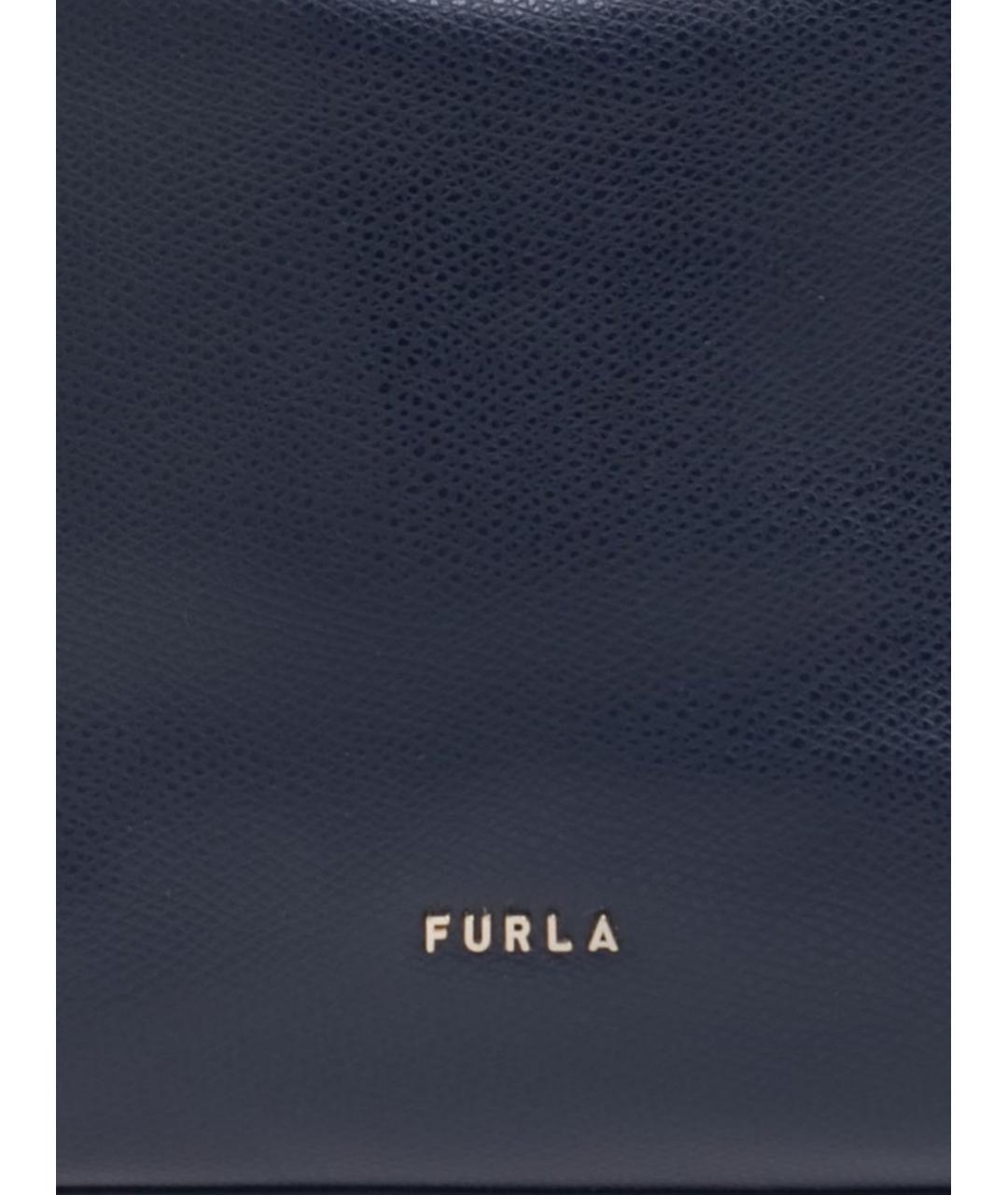FURLA Синяя кожаная сумка через плечо, фото 3