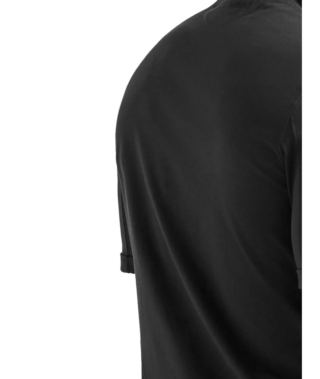 BRUNELLO CUCINELLI Черная хлопковая футболка, фото 3