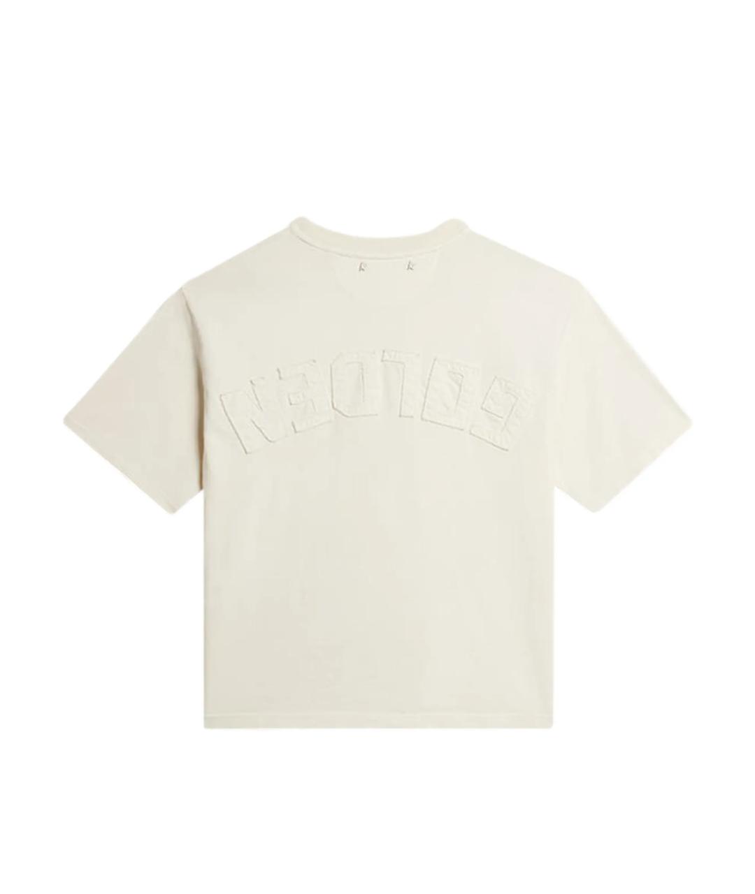 GOLDEN GOOSE DELUXE BRAND Белая хлопковая футболка, фото 3